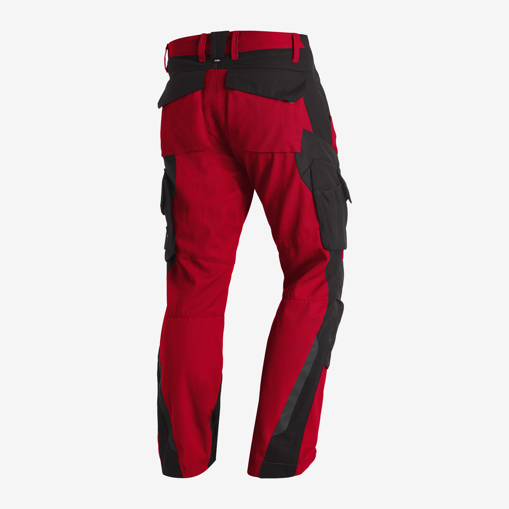 Hose, Cargo-Hose, Rot, Schwarz, Klettverschluss