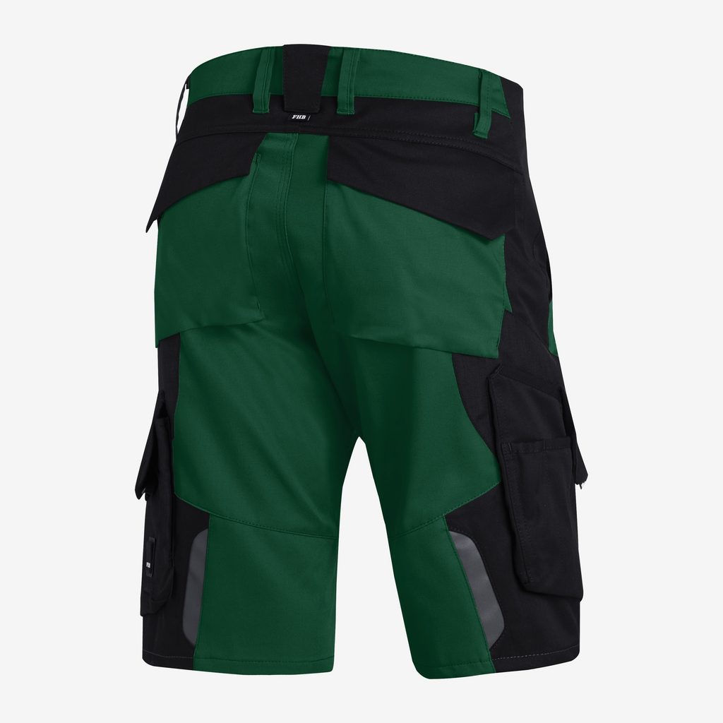 shorts, cargo pockets, grün, mehrfarbig, Arbeitskleidung