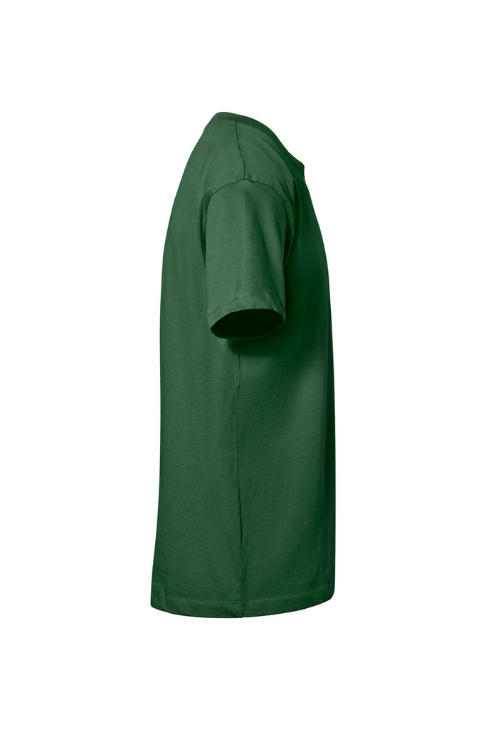 t-shirt, grün, kurzarm, runde halskante, baumwolle