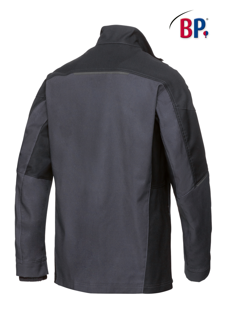 jacket, workwear, long-sleeve, dunkelgrau, ruckseite