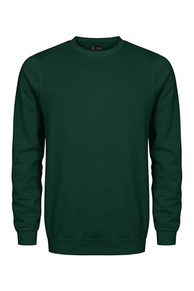 Pullover, Sweatshirt, Crewneck, Dunkelgrün, Langarm