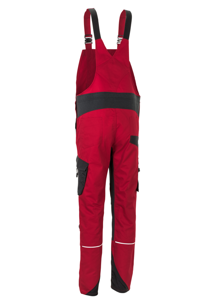 Arbeitslatzhose, Latzhose, Rot, Overall, Taschen
