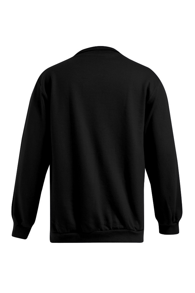 schwarz, Sweatshirt, Langarm, Rundhals, Rückseite