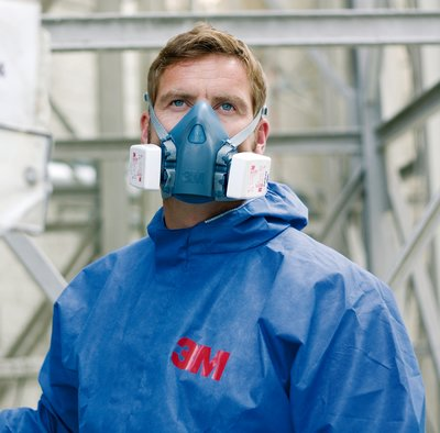 Maske, Respirator, Blue Hood, Schutzausrüstung, 3M