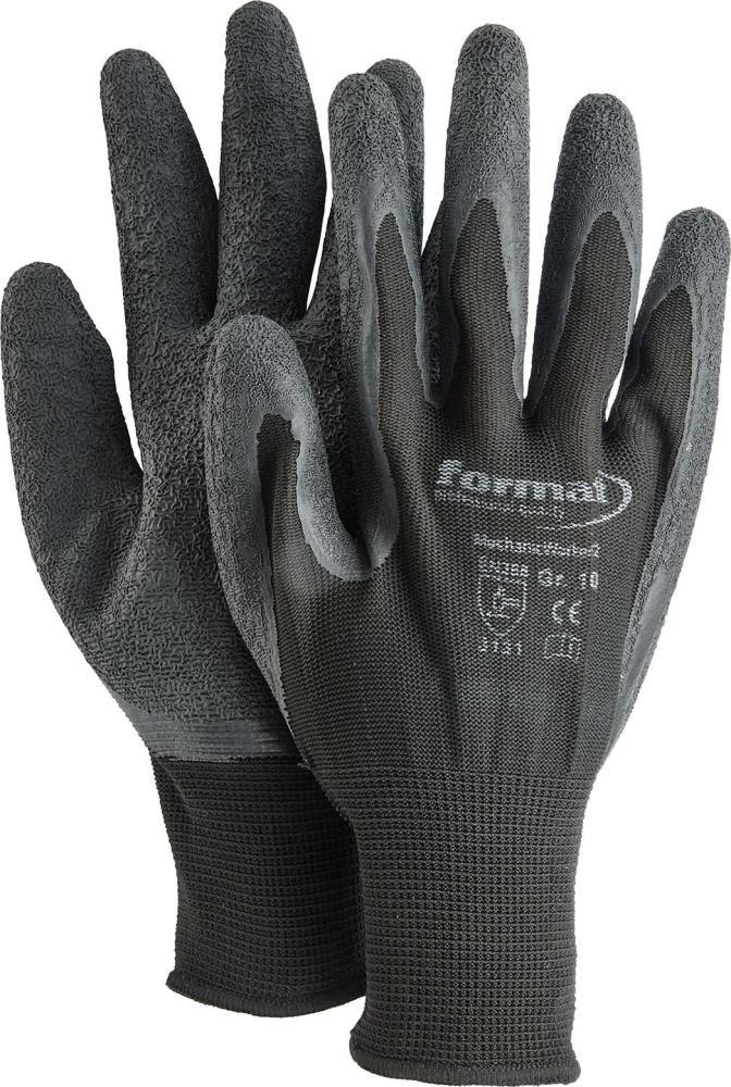 Arbeitshandschuhe, Griffhandschuhe, Polyester, Nitril?, schwarz