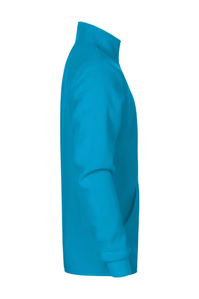 shirt, turquoise, langarm, Kragenlos, Jersey