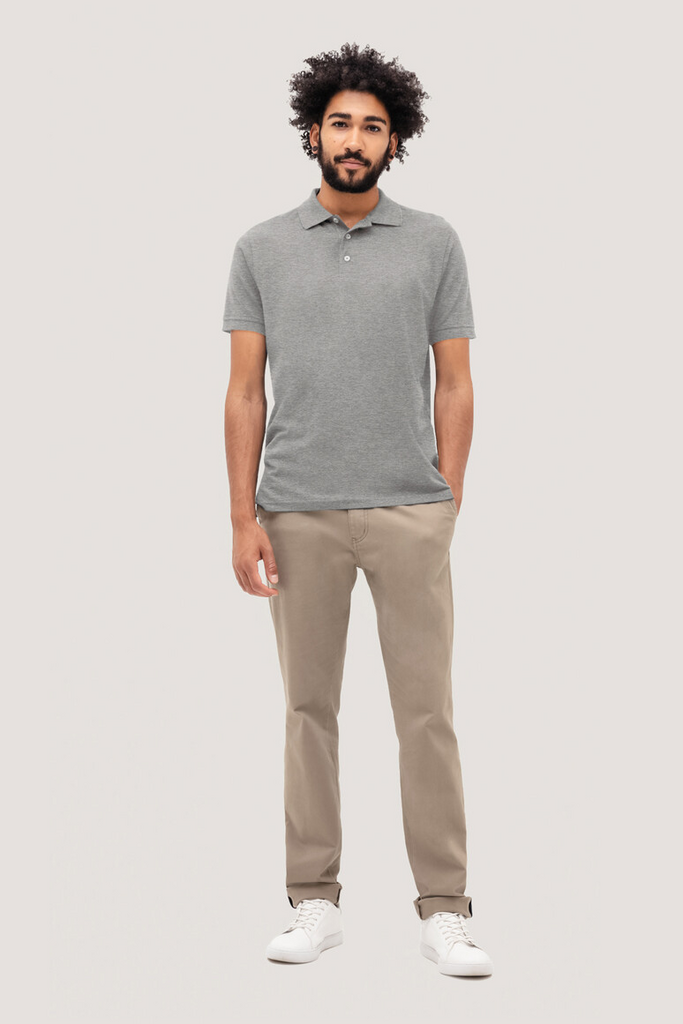 Polohemd, Polo-Shirt, Kurzarmshirt, Graues Polo, grau