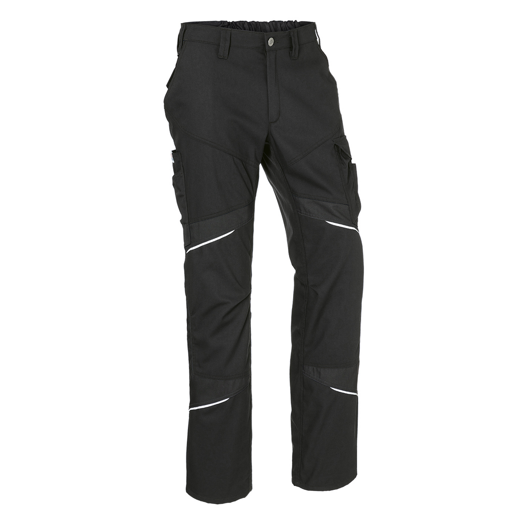 Hose, Cargo-Hose, Schwarz, Stretch, Reflexstreifen
