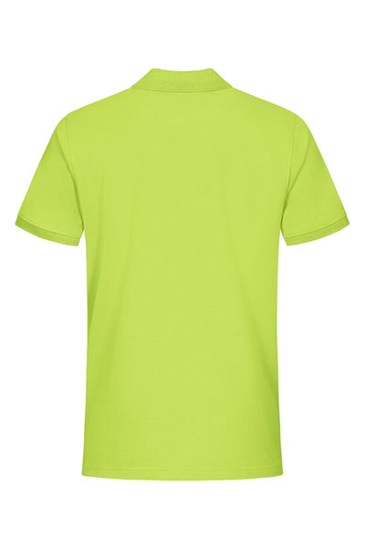 polohemd, kurzarm, neongrün, polyester, einfarbig