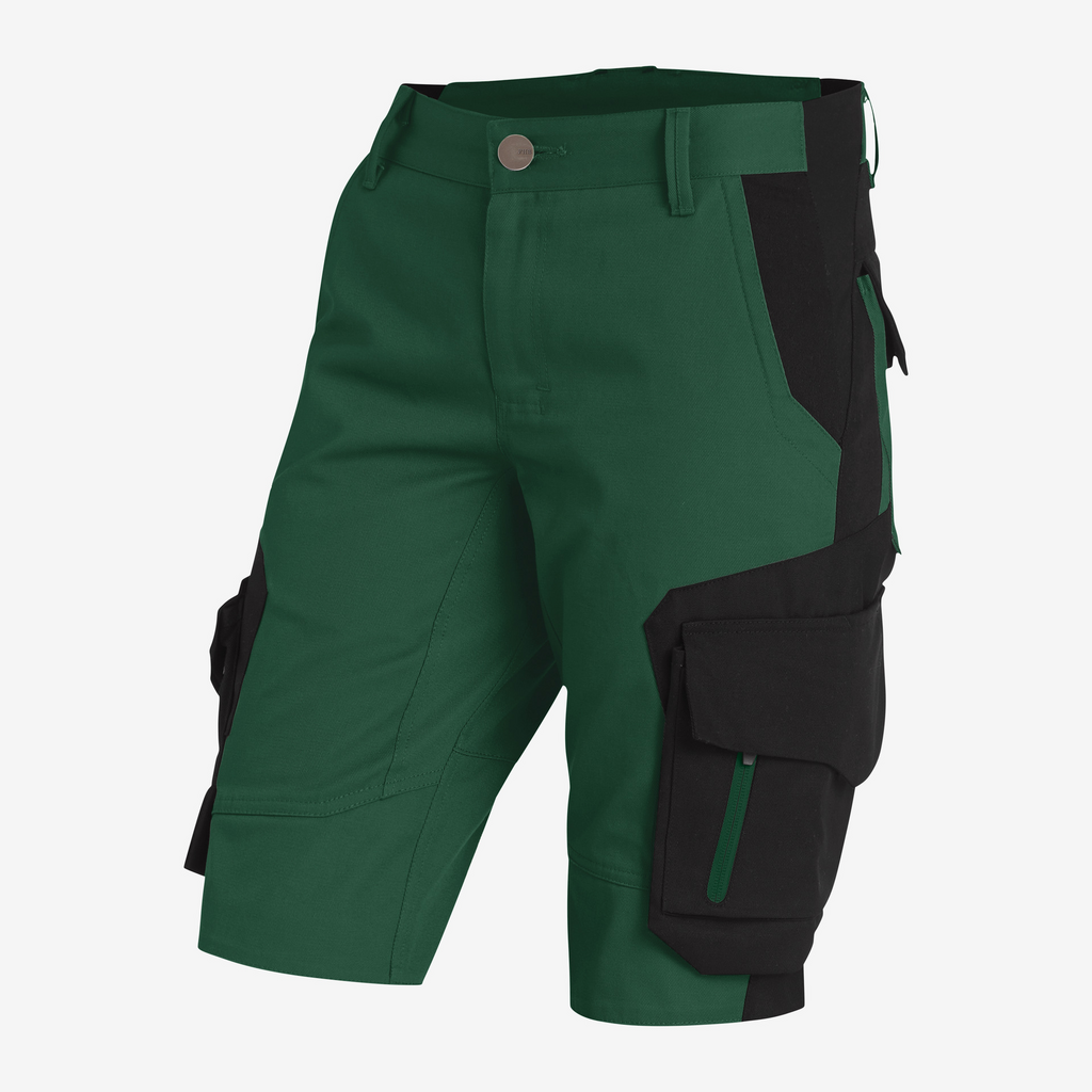 shorts, cargo, grün, Taschen, knielang