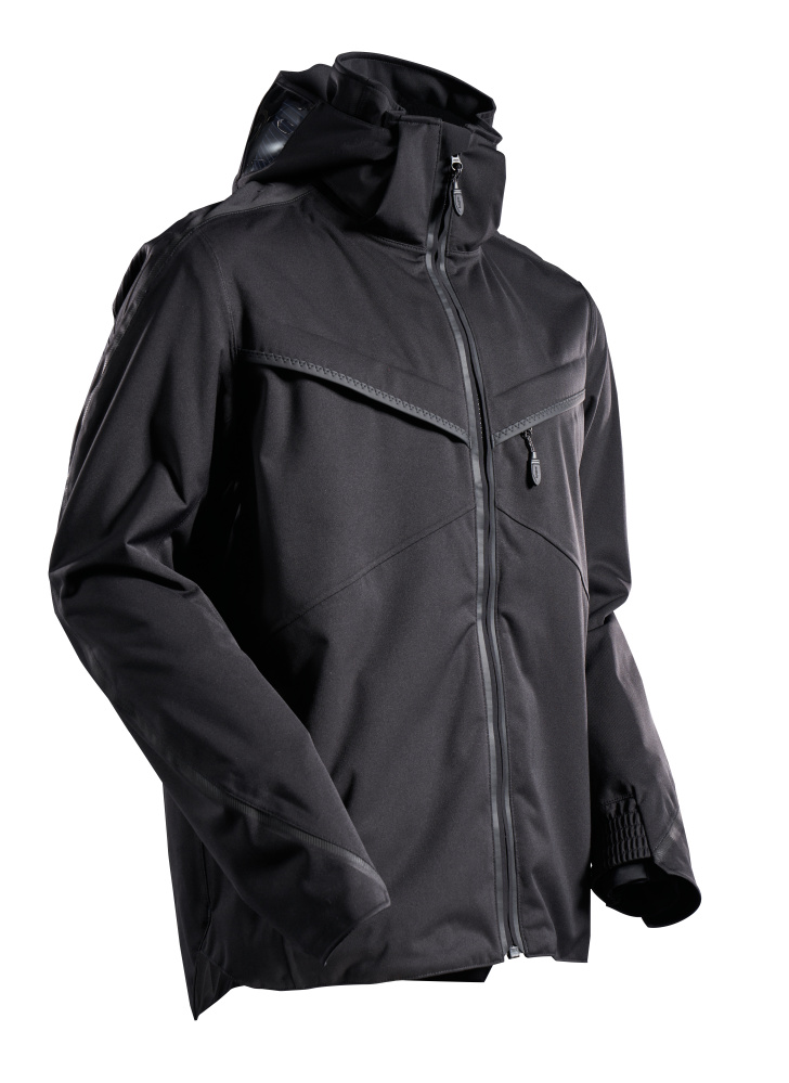 jacke, softshell, jacke mit kapuze, mantel, tuchschluss