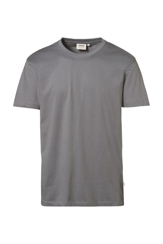 t-shirt, crew neck, short sleeve, cotton, gray