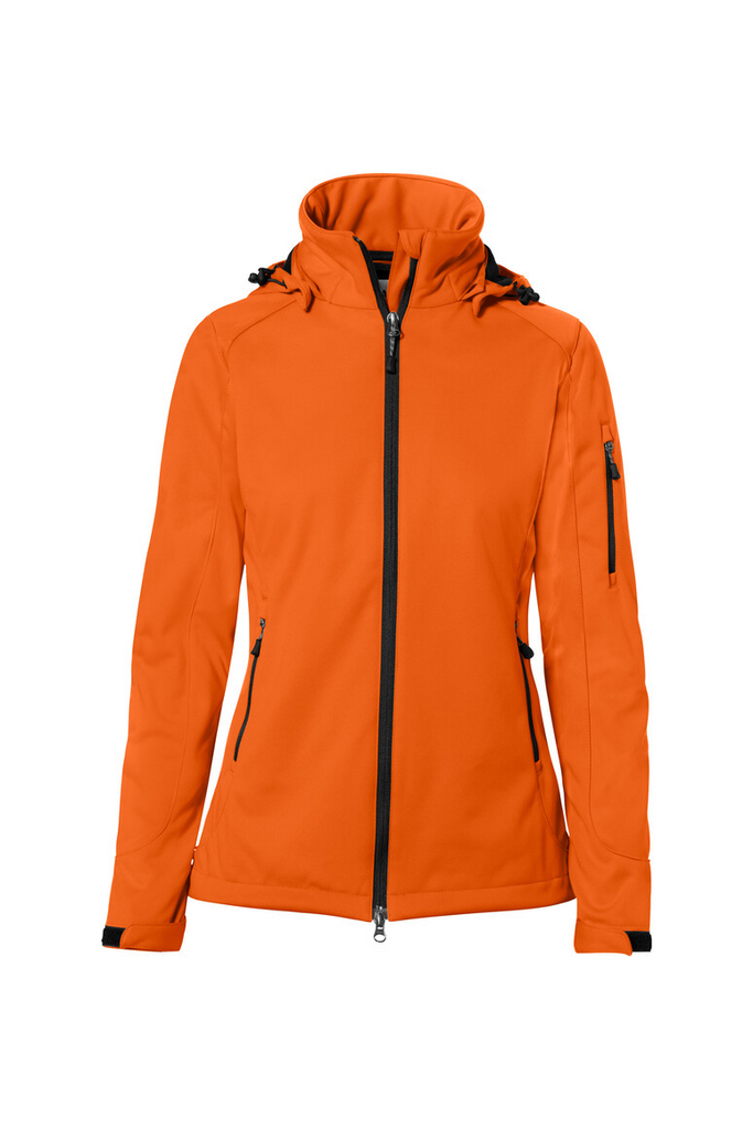 Jacke, Orange, Softshell, Reißverschluss, Taschen