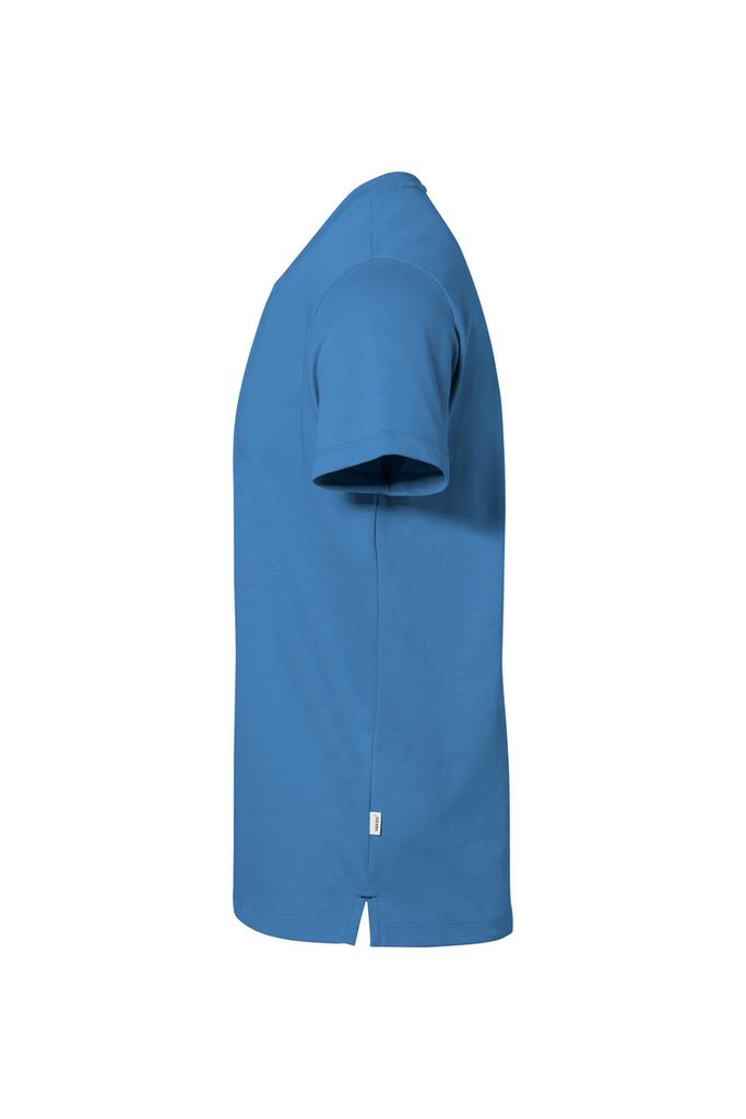 T-Shirt, Kurzarm, Runder Halsausschnitt, Unifarben, Blau