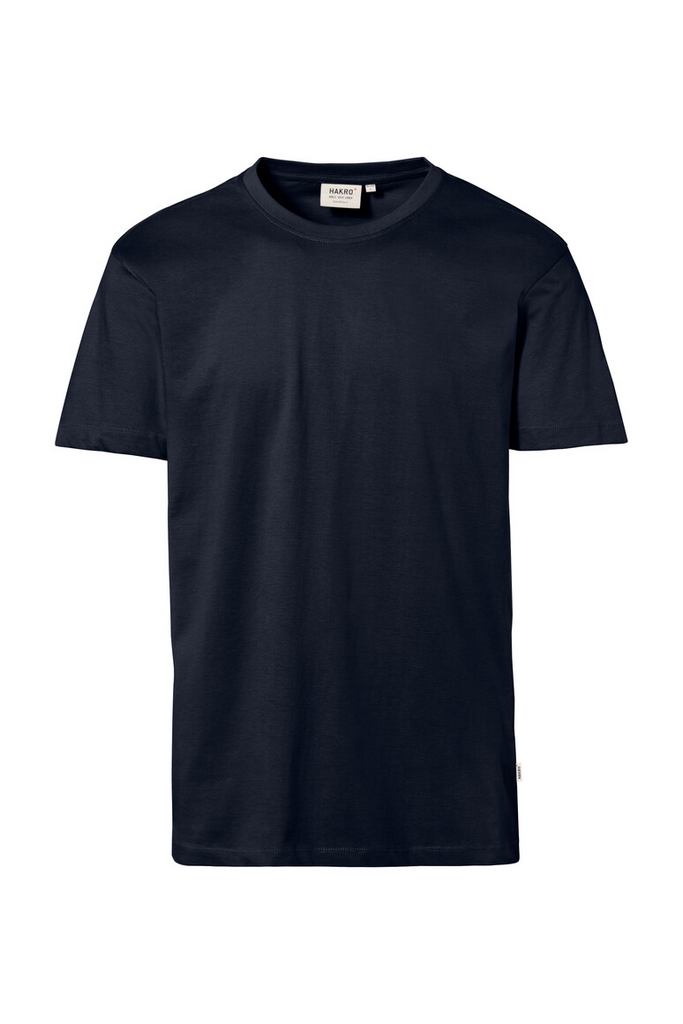 T-Shirt, Kurzarm, Navy, Baumwolle, unifarben