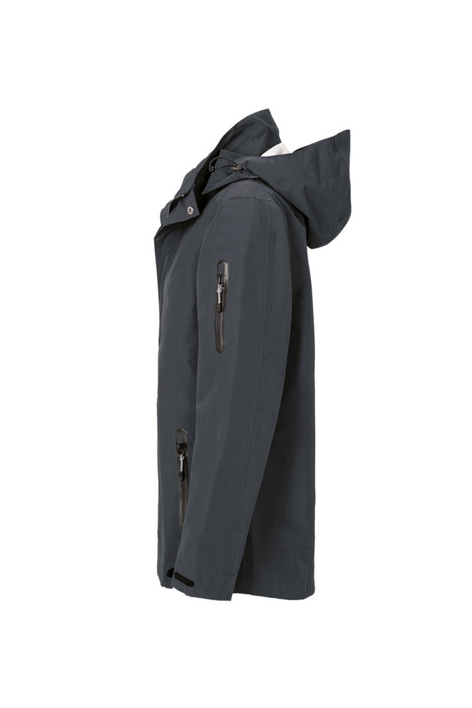 Regenjacke, Softshell, Navy Blau, Wasserabweisend, Kapuze