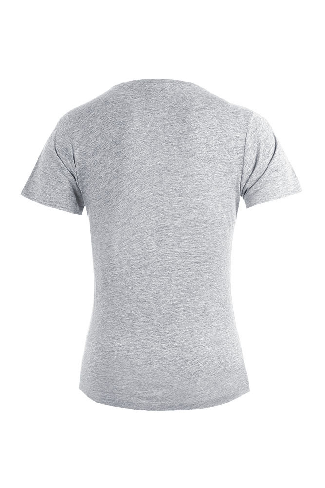 T-Shirt, Grau, Kurzarm, Heather, Kleiner Fit