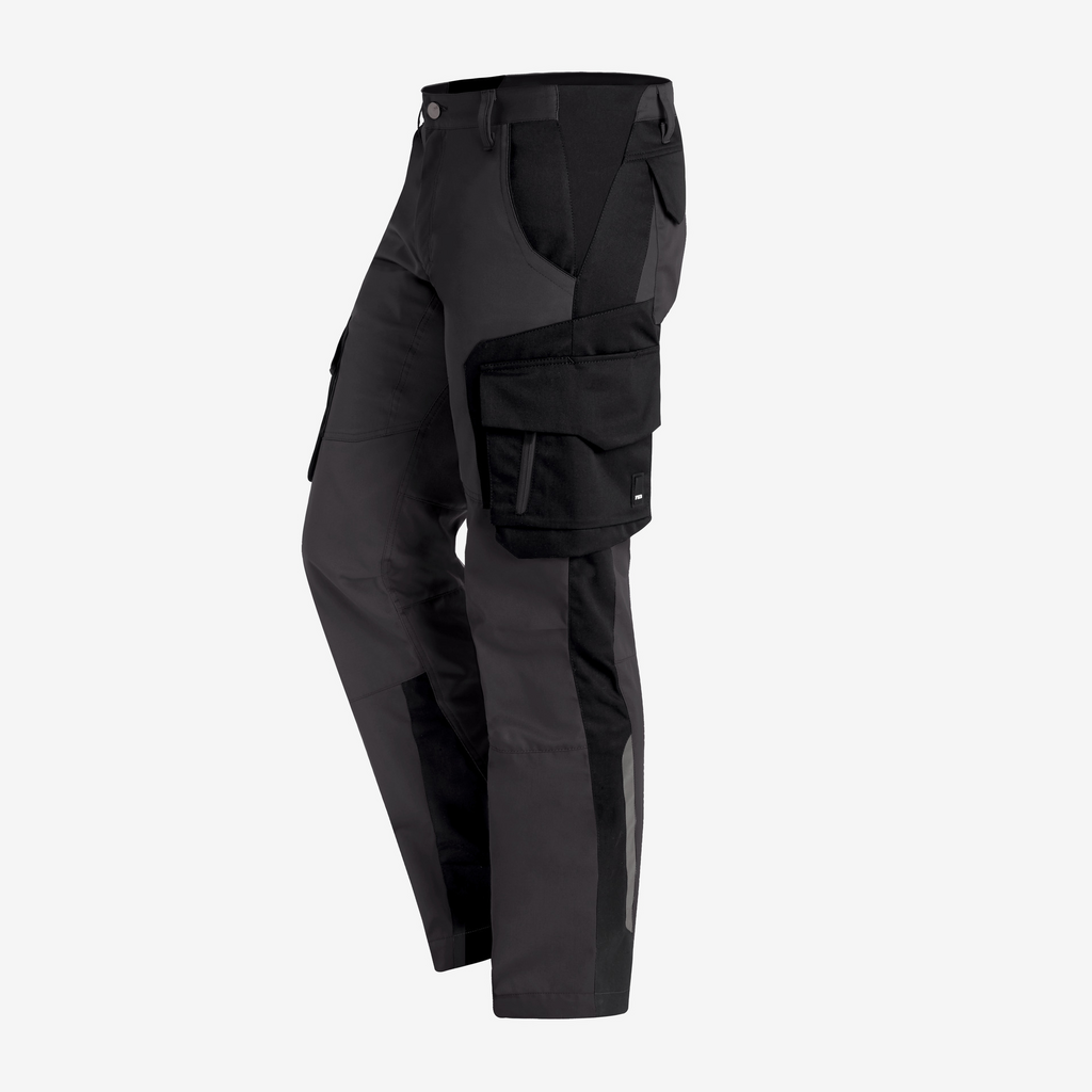 Hose, Cargo-Hose, Schwarz, Knietasche, Taschen