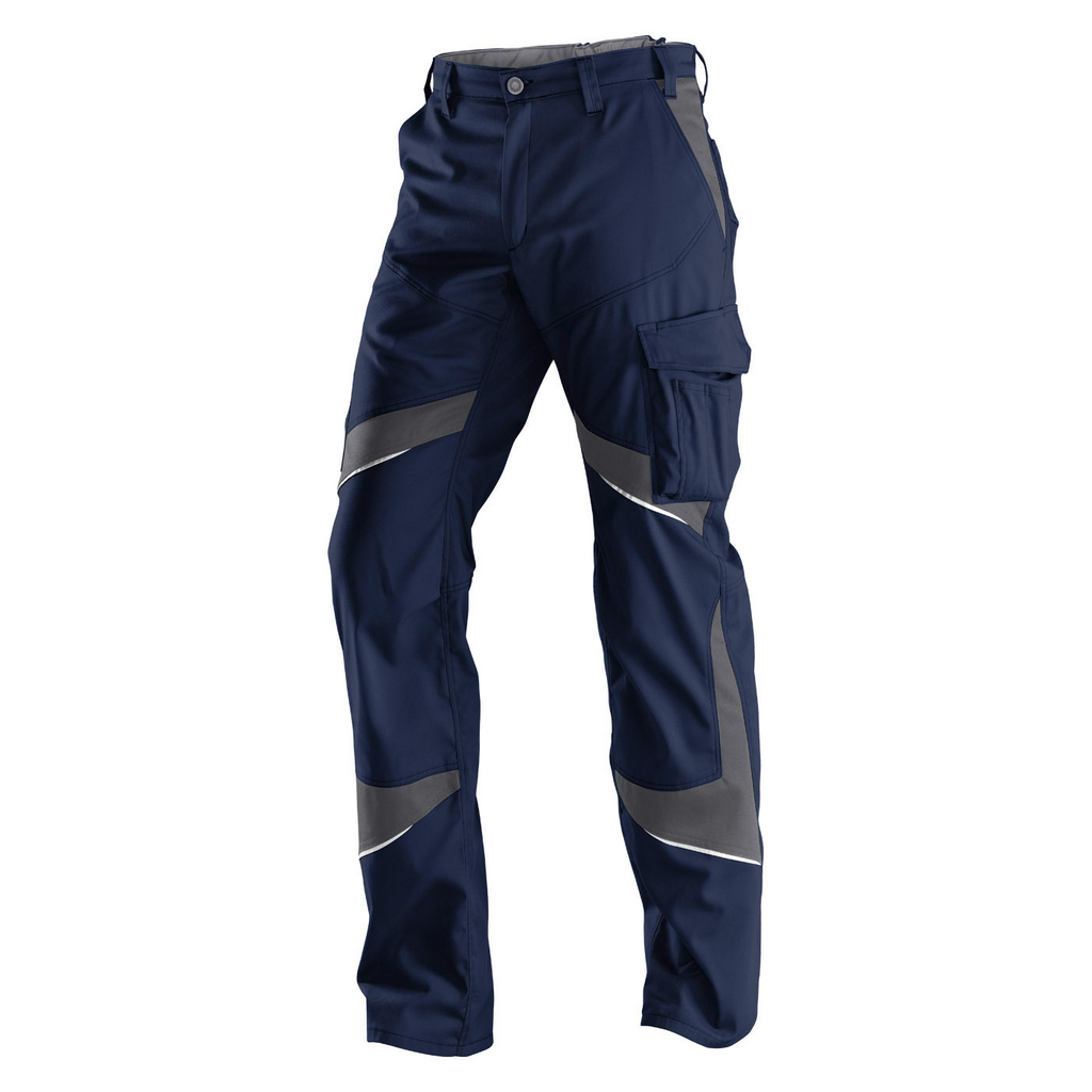 Hose, Arbeitshose, Cargo, Navy, Reflektierend