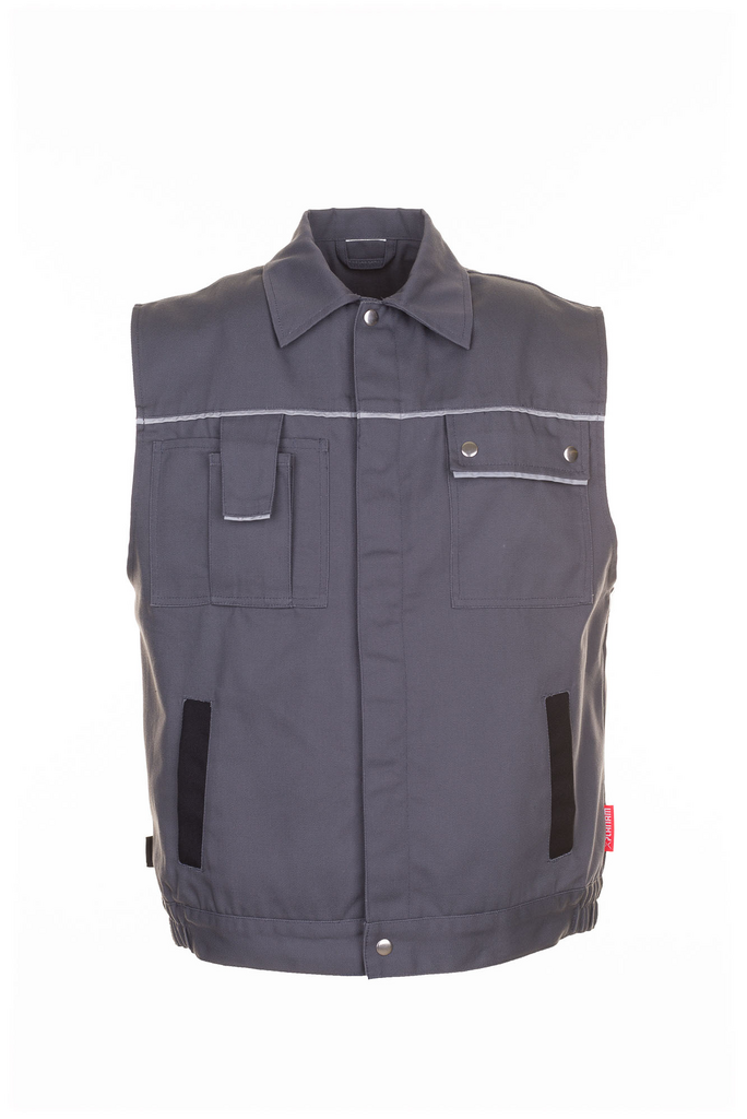 Weste, Arbeitsweste, Reißverschluss, Brusttasche, Reflexstreifen