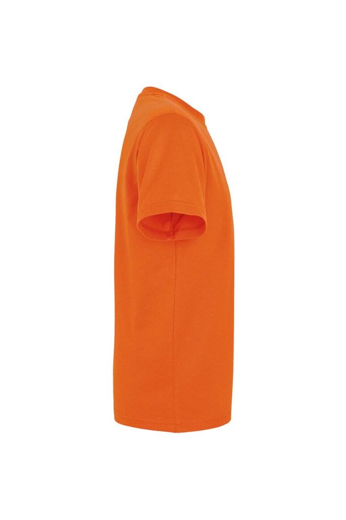 T-Shirt, Orange, Kurze Ärmel, Rundhals, Baumwolle