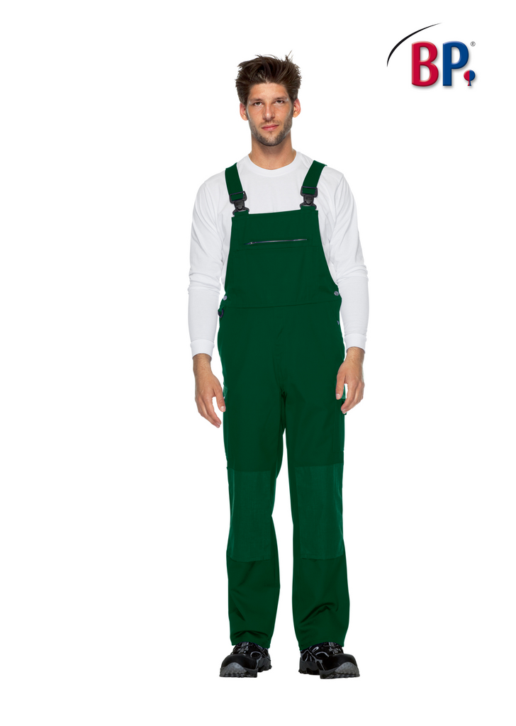 grüne Latzhose, Overall, Arbeitskleidung, Brusttasche, Haltbarkeit