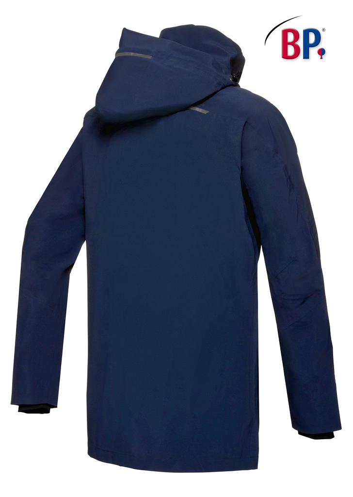 Regenjacke, Herren/Unisex Mantel, Kapuzenjacke, Navy Blau, Wasserdicht