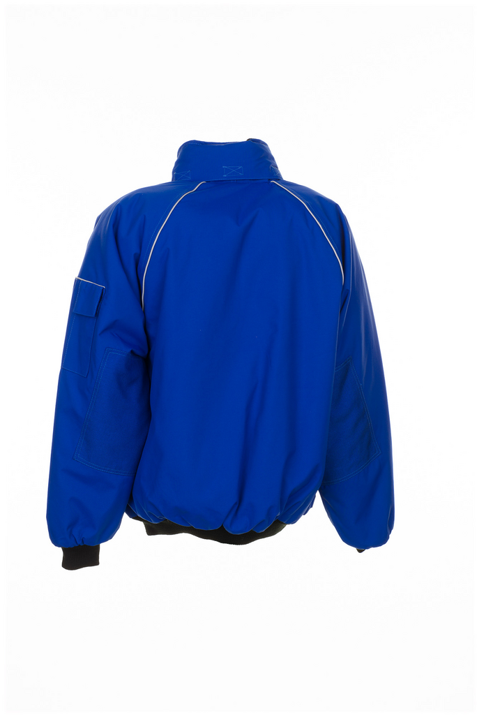 jacke, blouson, longewarm, blau, strapazierfähig