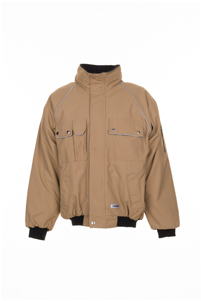 jacke, beige, bomberjacke, reissverschluss, taschen