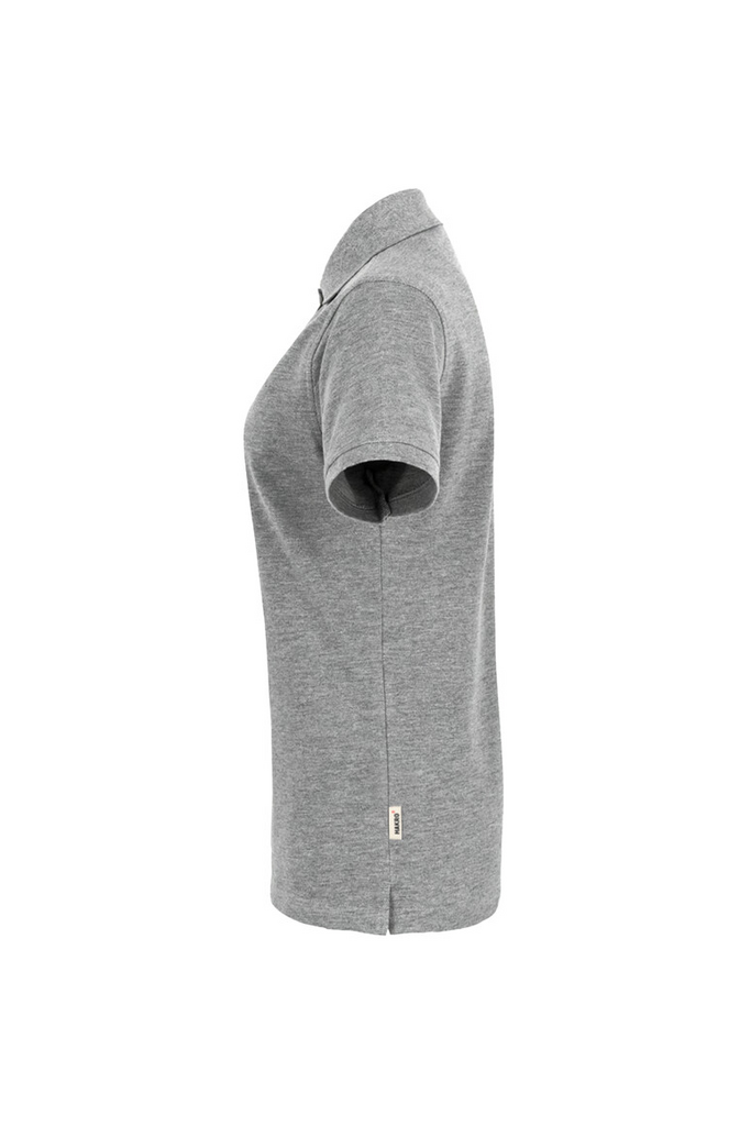 Polohemd, kurzärmlig, grau, Strick, Hemd-Länge