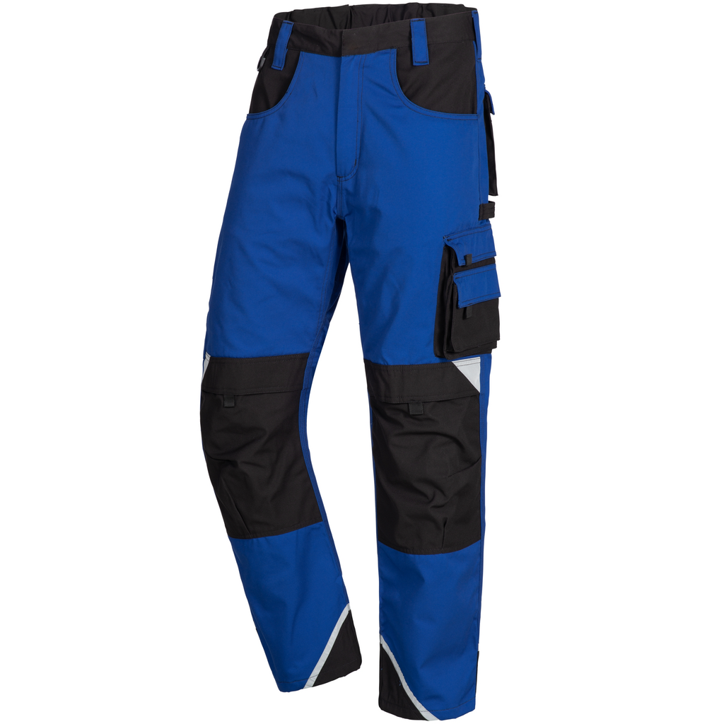 hose, arbeitshose, cargo pants, blau, knie pads