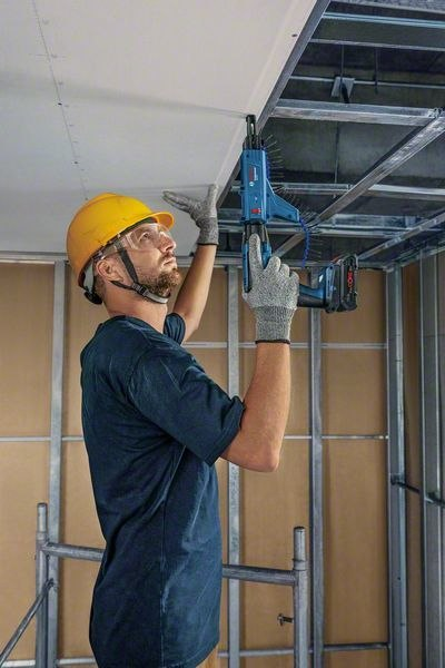 construction, worker, drill, tool, hardhat