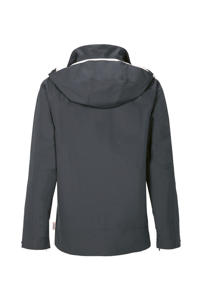 Hoodie Rückansicht, Kapuze Jacke, Dunkelgrau, Windbreaker, Lange Ärmel