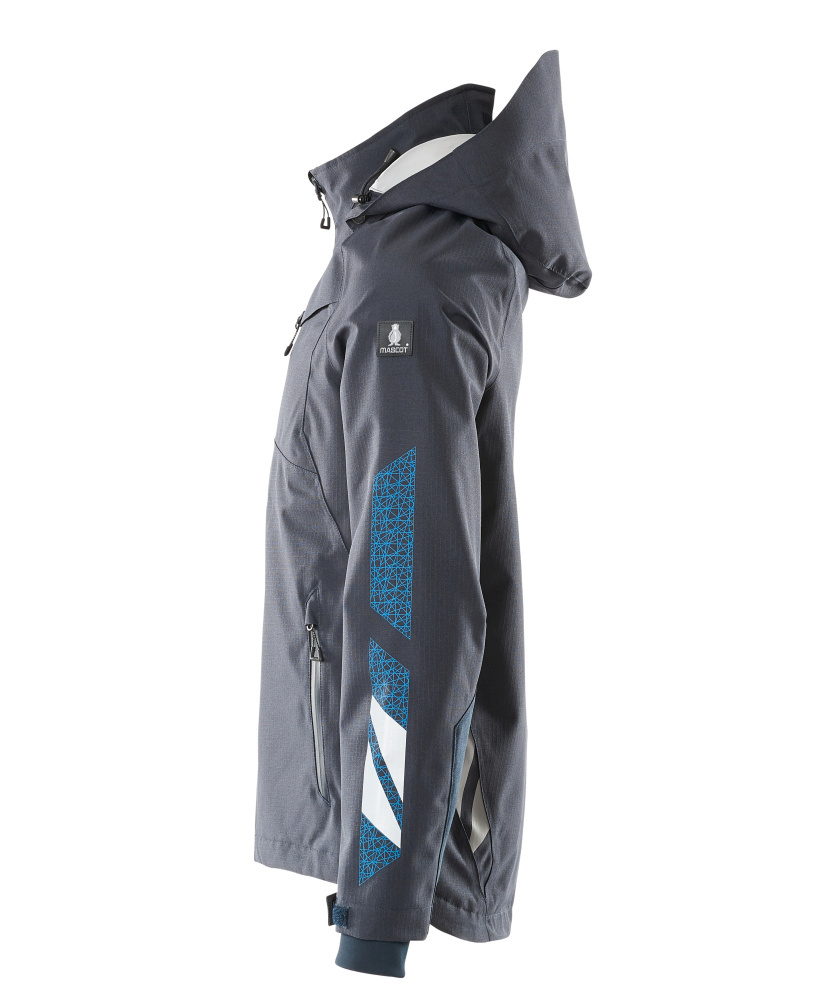 Softshell, Herrenjacke, Reißverschluss, Kapuze, Grau