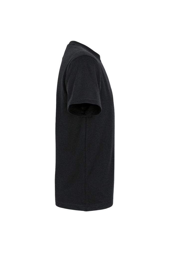 T-Shirt, Kurzarm, Schwarz, Baumwolle, Basic