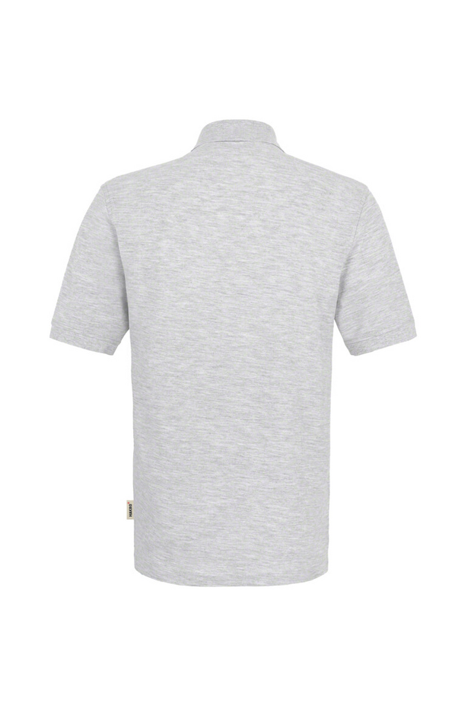 Polo-Shirt, Kurzarm, Grau, Jacquard, Polo-Hemd
