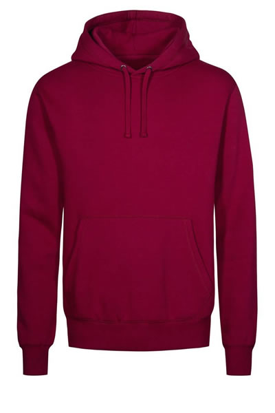 Hoodie, Pullover, Kapuzenpullover, Kängurutasche, Burgunderrot