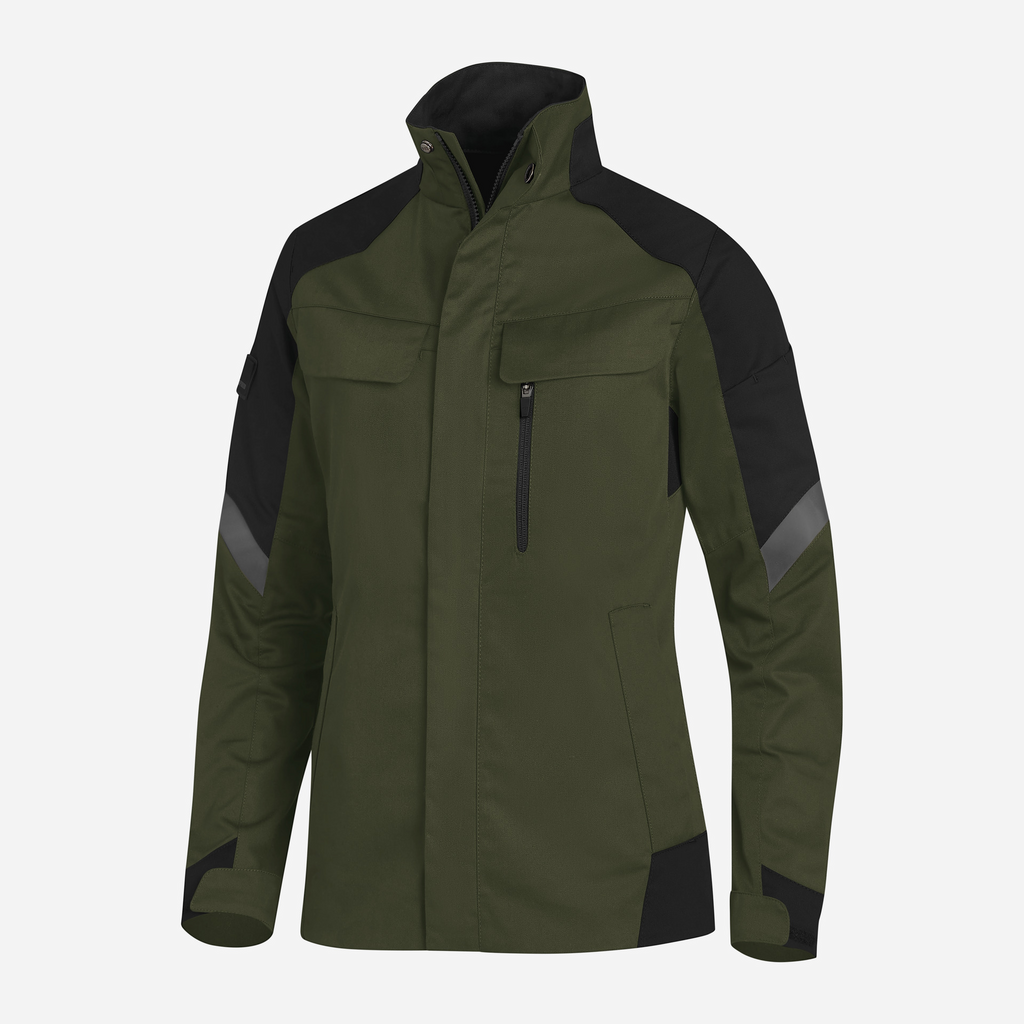 jacke, Softshell, militärgrün, Reißverschluss, Klettverschluss