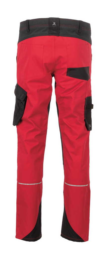 hose, workwear, hardshell, tarnrot, taschen