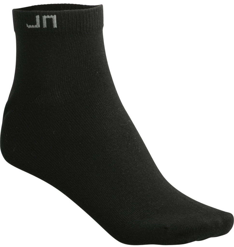 Socken, Knöchelhoch, Schwarz, Baumwolle, Einfarbig