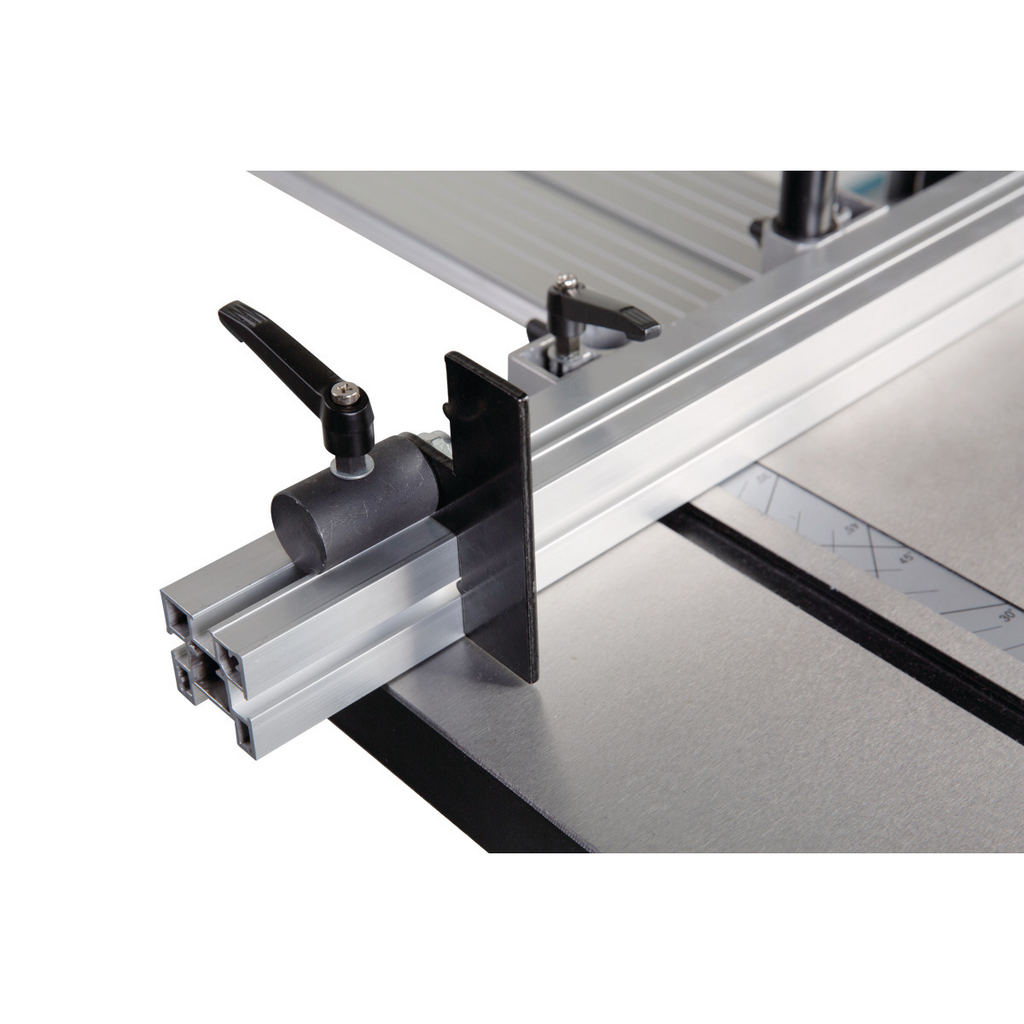Schiebetisch, Aluminiumprofil, Schraubverriegelung, Tischkreissäge, Führungsschiene