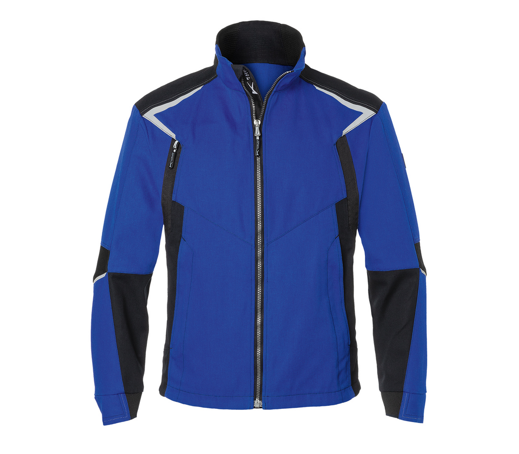 Jacket, Softshell, Blue, Reißverschluss, Colorblock