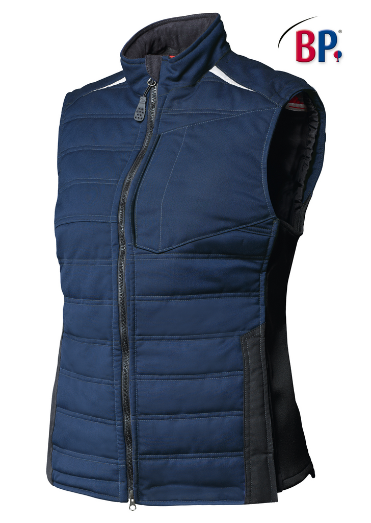 Weste, Puffer, Reißverschluss, Marineblau, Material Polyester