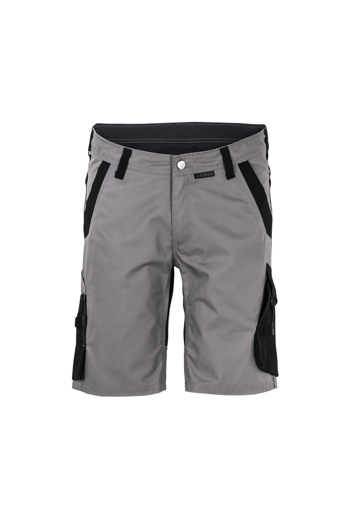 Hose, Shorts, Cargo, Grau, Schwarze Akzente
