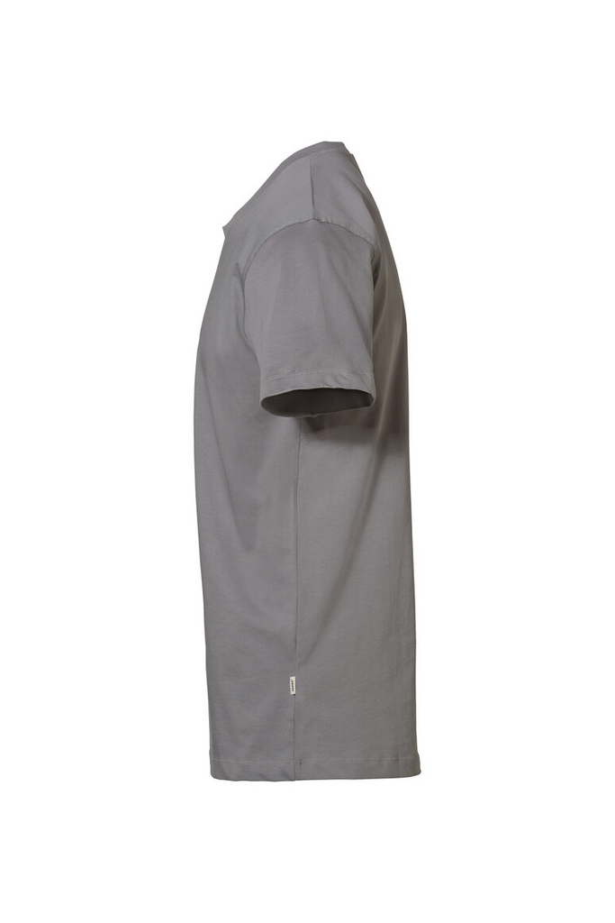 T-Shirt, Kurzarm, Grau, Baumwolle, Einfaches Design