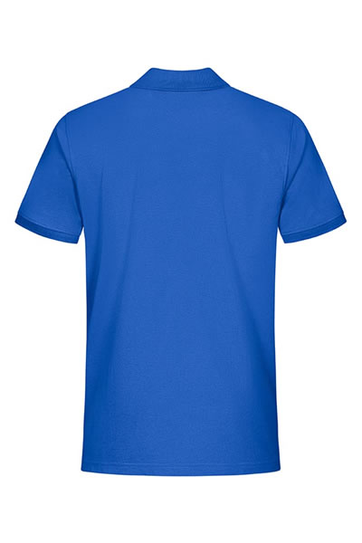 Polohemd, kurzärmlig, blau, Kragen, Strickstoff