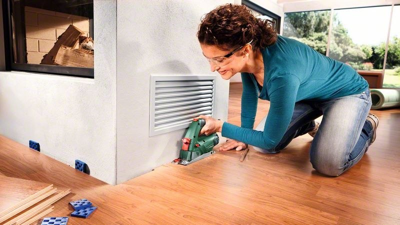 Klebefix, Kantenverkleidung, Holzboden, Lüftungsgitter, Heimwerkern