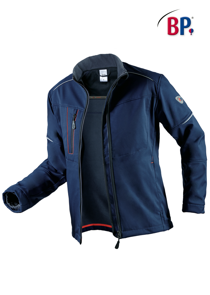 Reißverschlussjacke, Softshell, Fahrradjacke, NavyBlau, Kleiderjacke