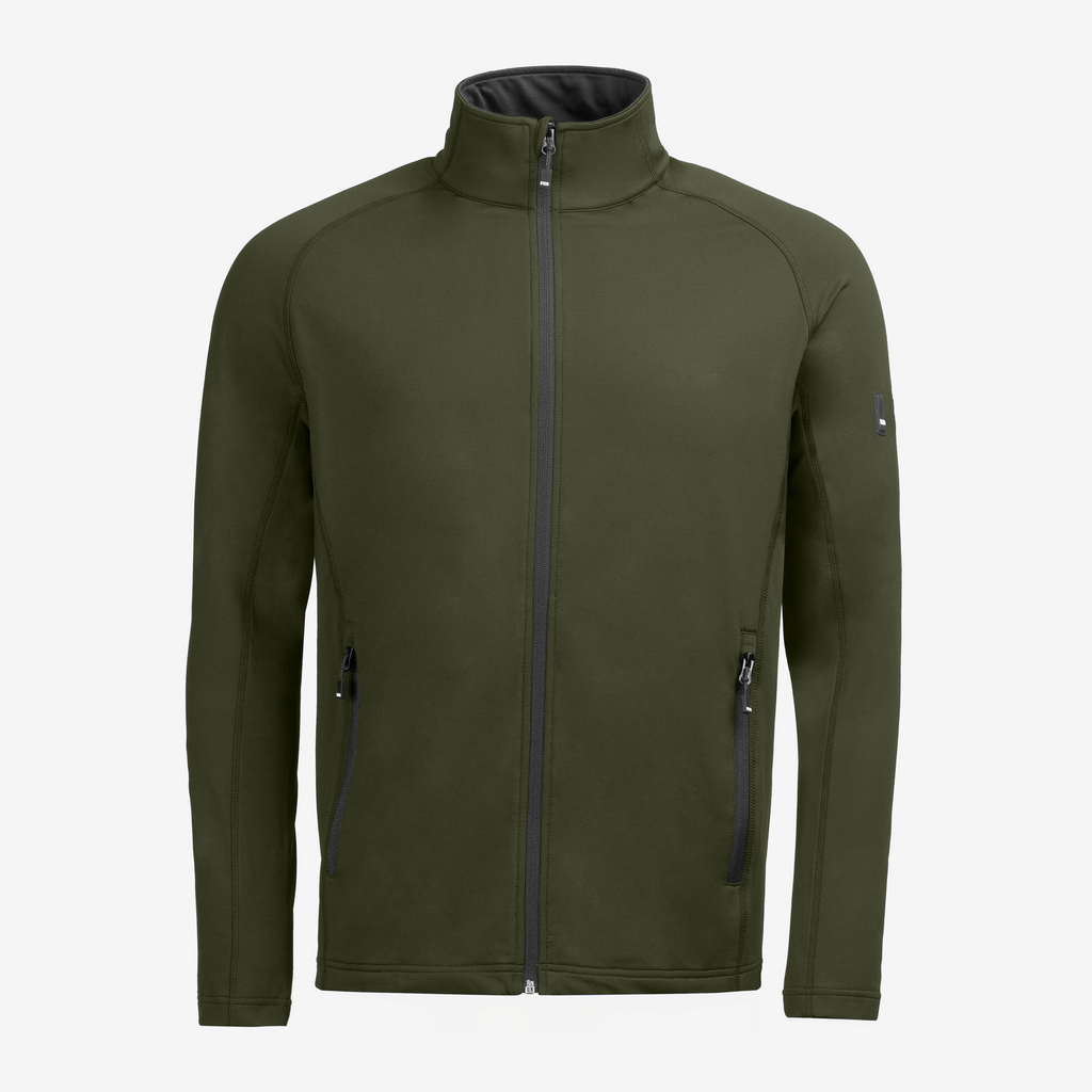 Fleecejacke, Reißverschluss, Kragen, Frontreißverschluss, Kunstfaser