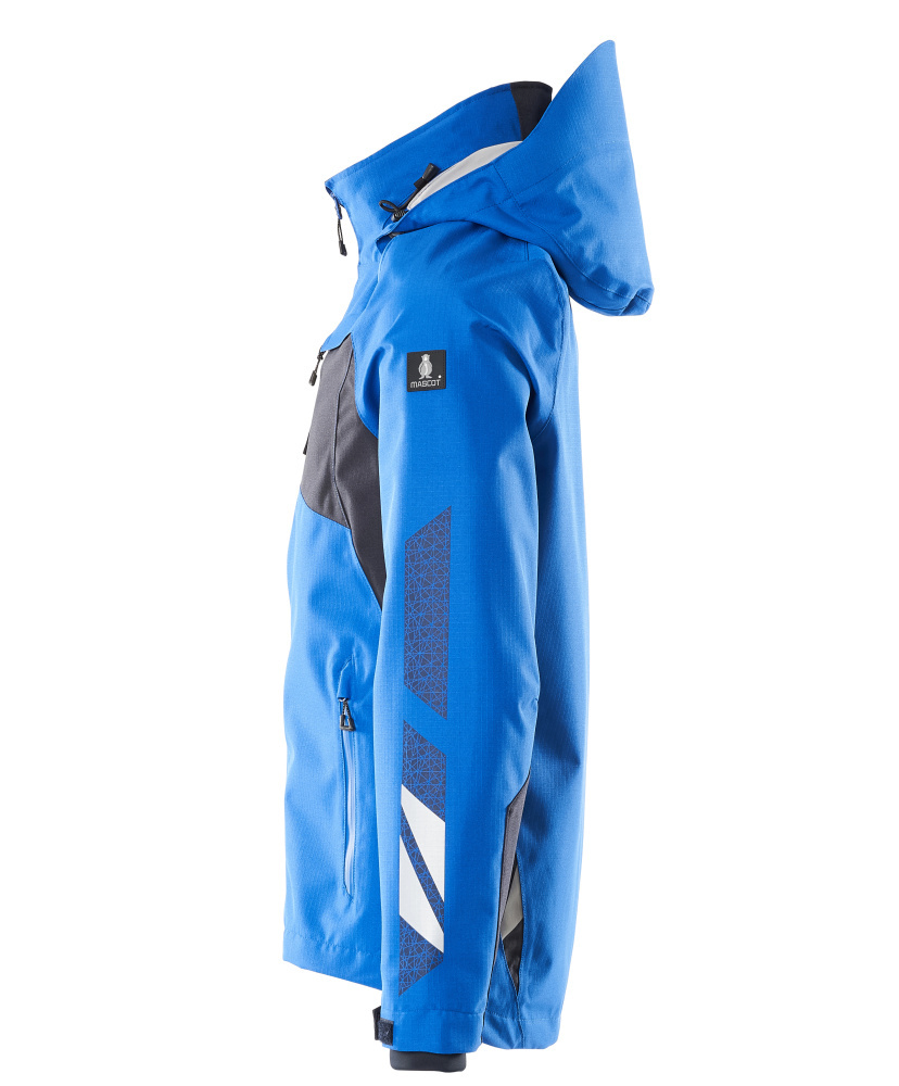 Regenjacke, Hoodie?, Blau, Jacke mit Kapuze, Reißverschluss taschen